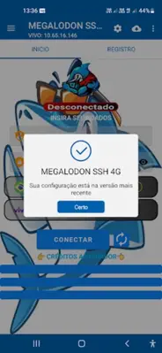 MEGALODON SSH 4G android App screenshot 3